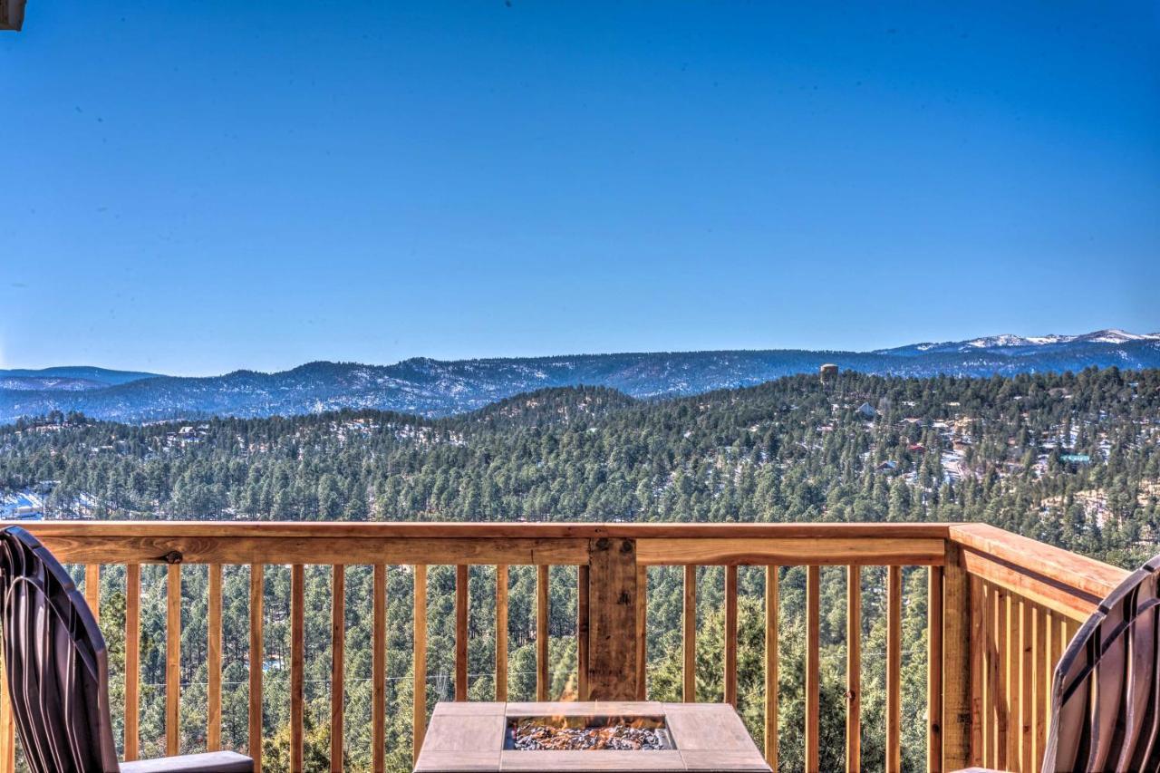 Mountains Majesty Cabin With Hot Tub And Mtn Views! Villa Ruidoso Eksteriør bilde